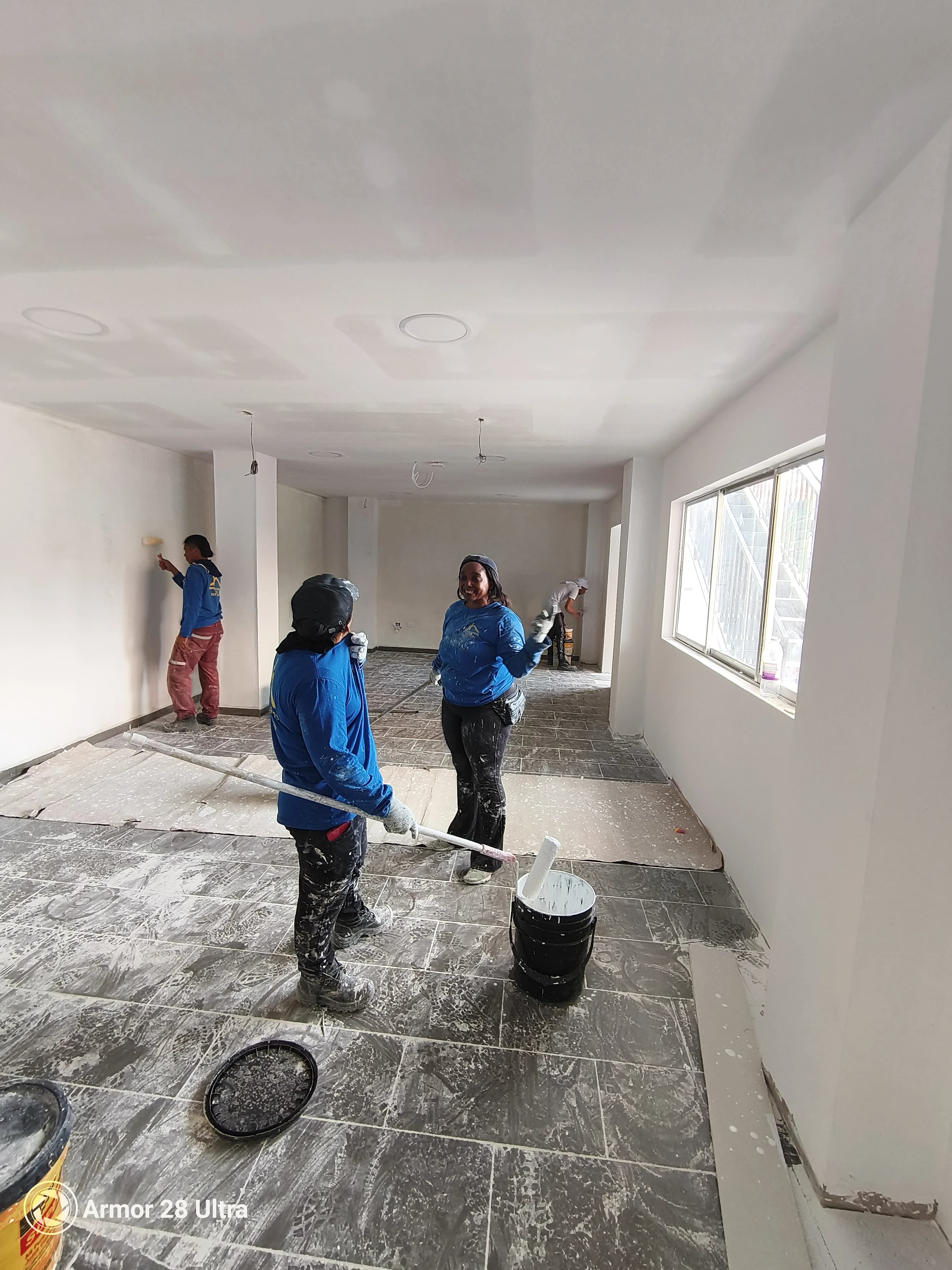Fachada en proceso de construcción