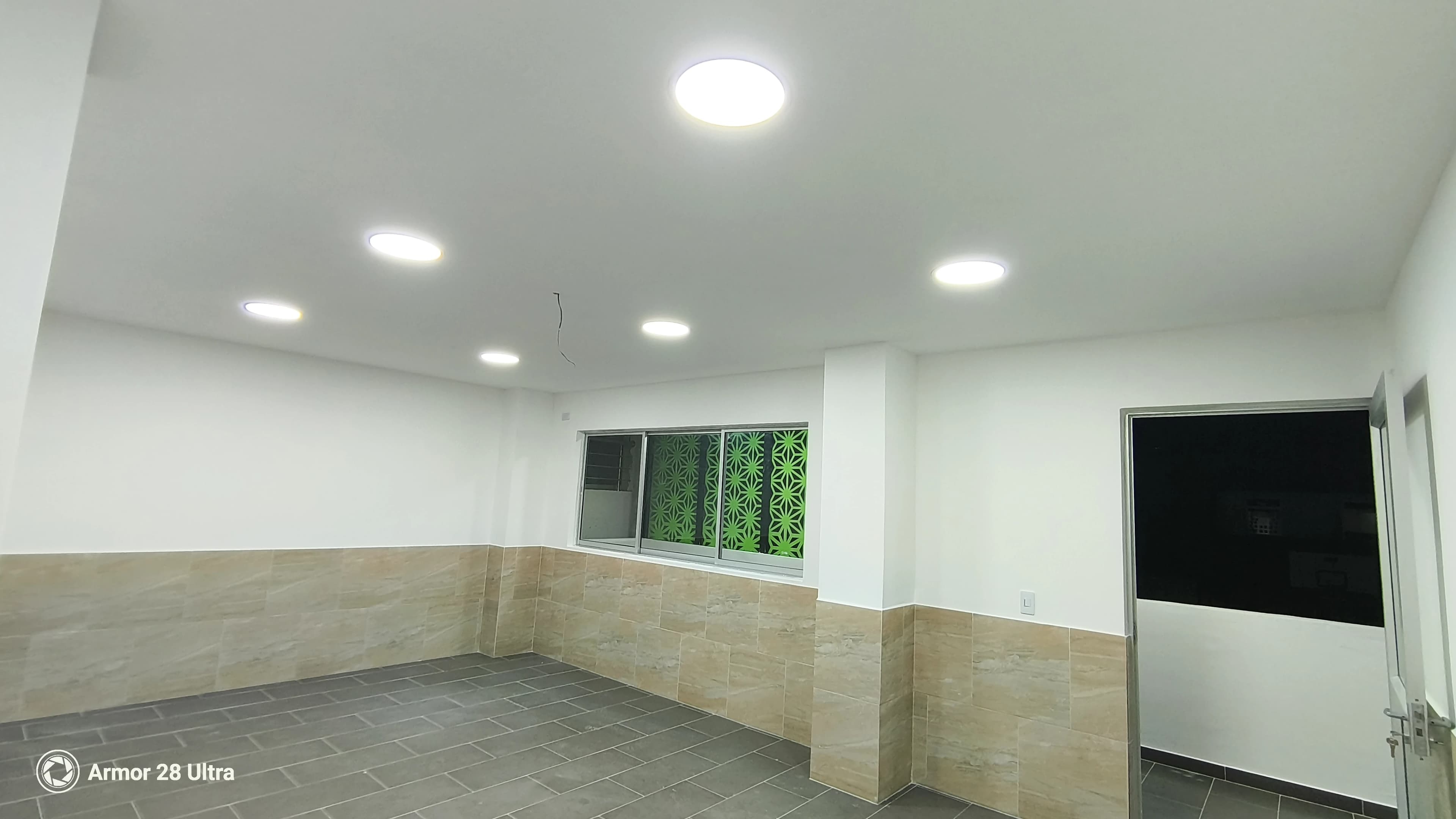Vista exterior del módulo construido