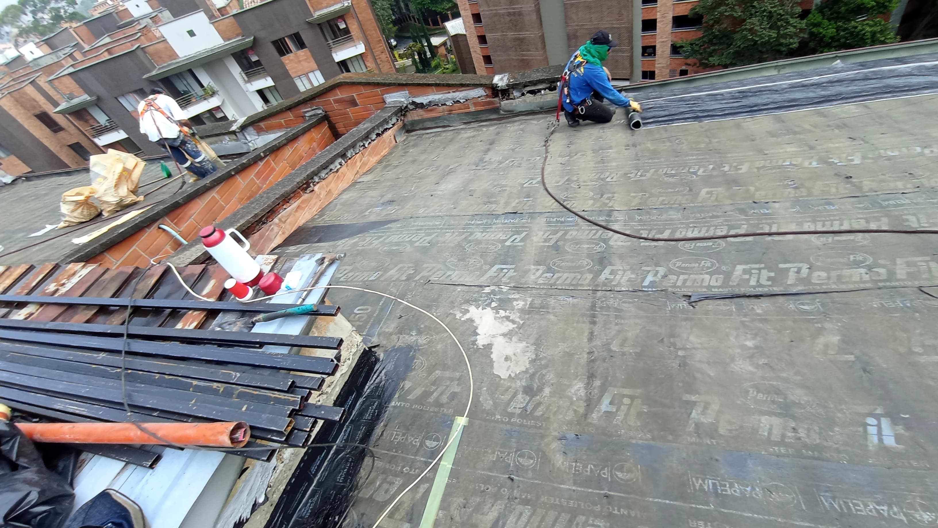 Trabajo en área técnica de cubierta