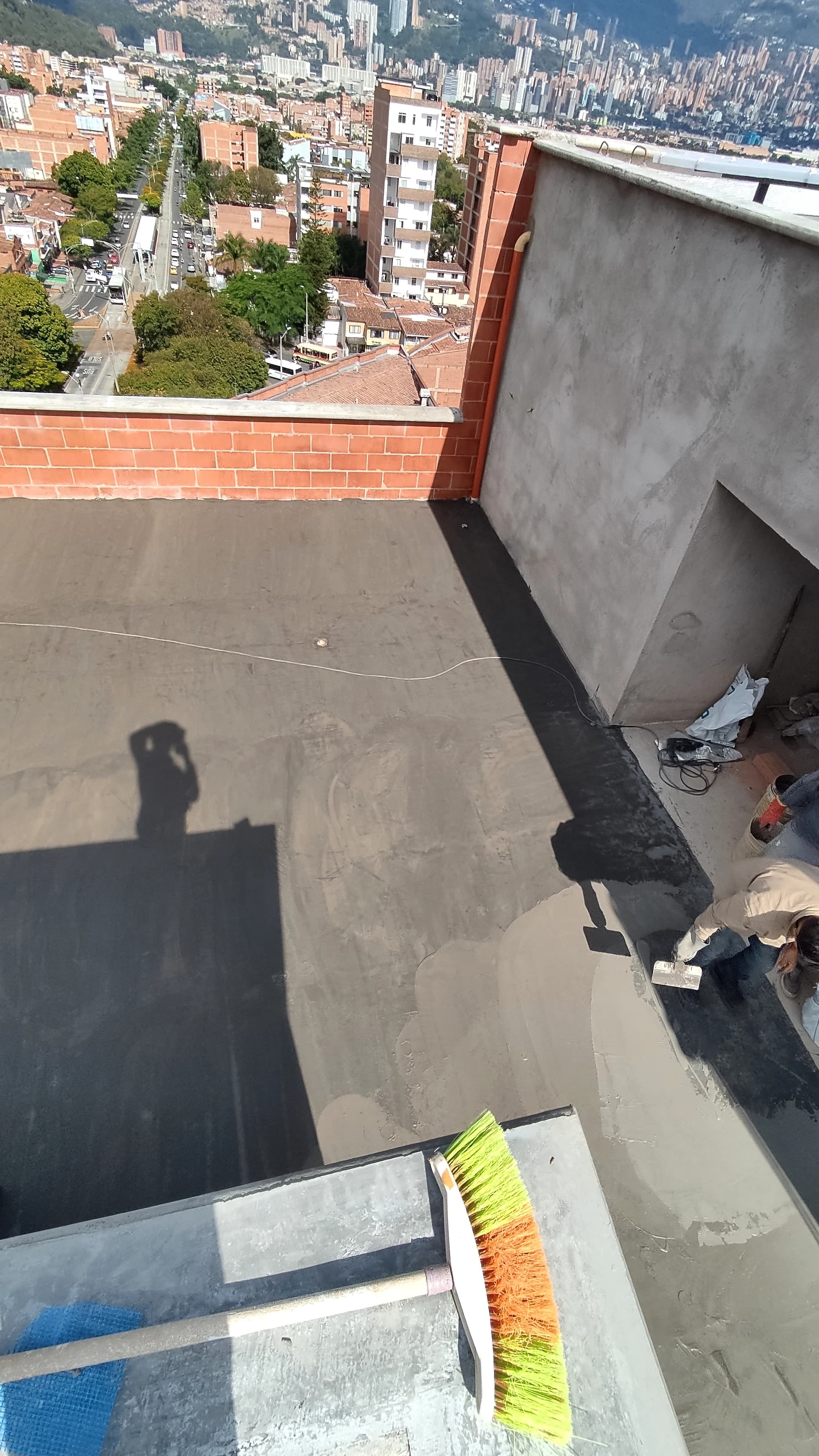 Avance de obra en terraza